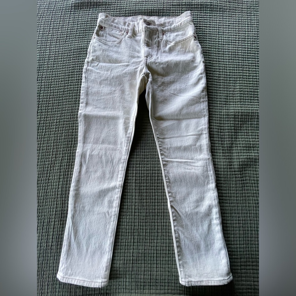 NWT Madewell Cream Color Tomboy Jeans